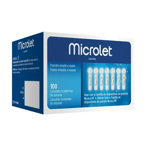 SASHINE LANCETAS MICROLET 100 PZ